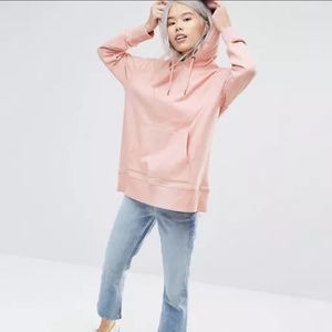 ASOS Weekday Luxe Hoodie with Front Pocket